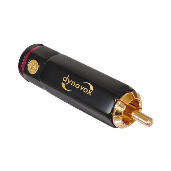 Dynavox High-End Cinch-Stecker rot 206066