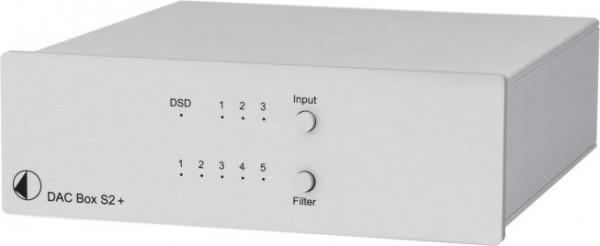 DAC Box S2 + High End DAC mit 32bit und DSD256 Support von Pro-Ject silber