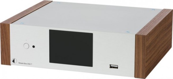 Stream Box DS2 T 24bit/192kHz Hires Streamer & Internetradio von Pro-Ject silber Wangen Walnuss