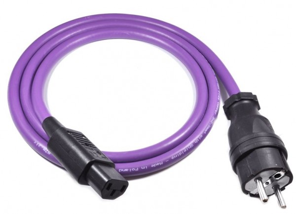 Purple Rain Netzkabel mit Abschirmung MDP15 1,5 m, 3 x 2,5 mm2, massive Stecker, top Kontakte
