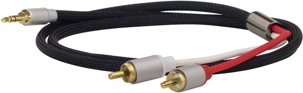 Dynavox 207385 Stereo-Kabel Klinkenstecker 3.5 mm auf 2 x Cinchstecker 3 Meter