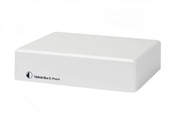 Optical Box E Phono Vorverstärker mit A/D Konverter & Line In/Out von Pro-Ject weiß