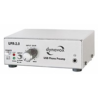 Dynavox Phono-Vorverstärker mit USB/UPR-2.0 Silber