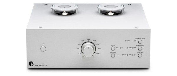 Pro-Ject Tube Box DS3 B Dual-mono balanced Röhren-Phono-Vorverstärker silber