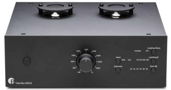 Pro-Ject Tube Box DS3 B Dual-mono balanced Röhren-Phono-Vorverstärker Schwarz